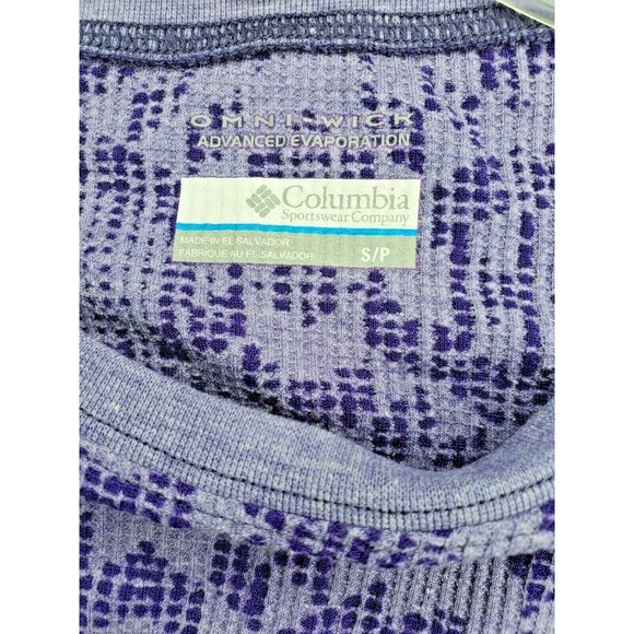 Columbia Omni Wick Advanced Evaporation Women Long Sleeve Purple Small Shirt - Picture 5 of 12